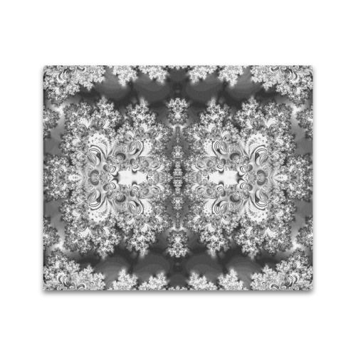 Silver Linings Frost Fractal Frame Canvas Print 24"x20"