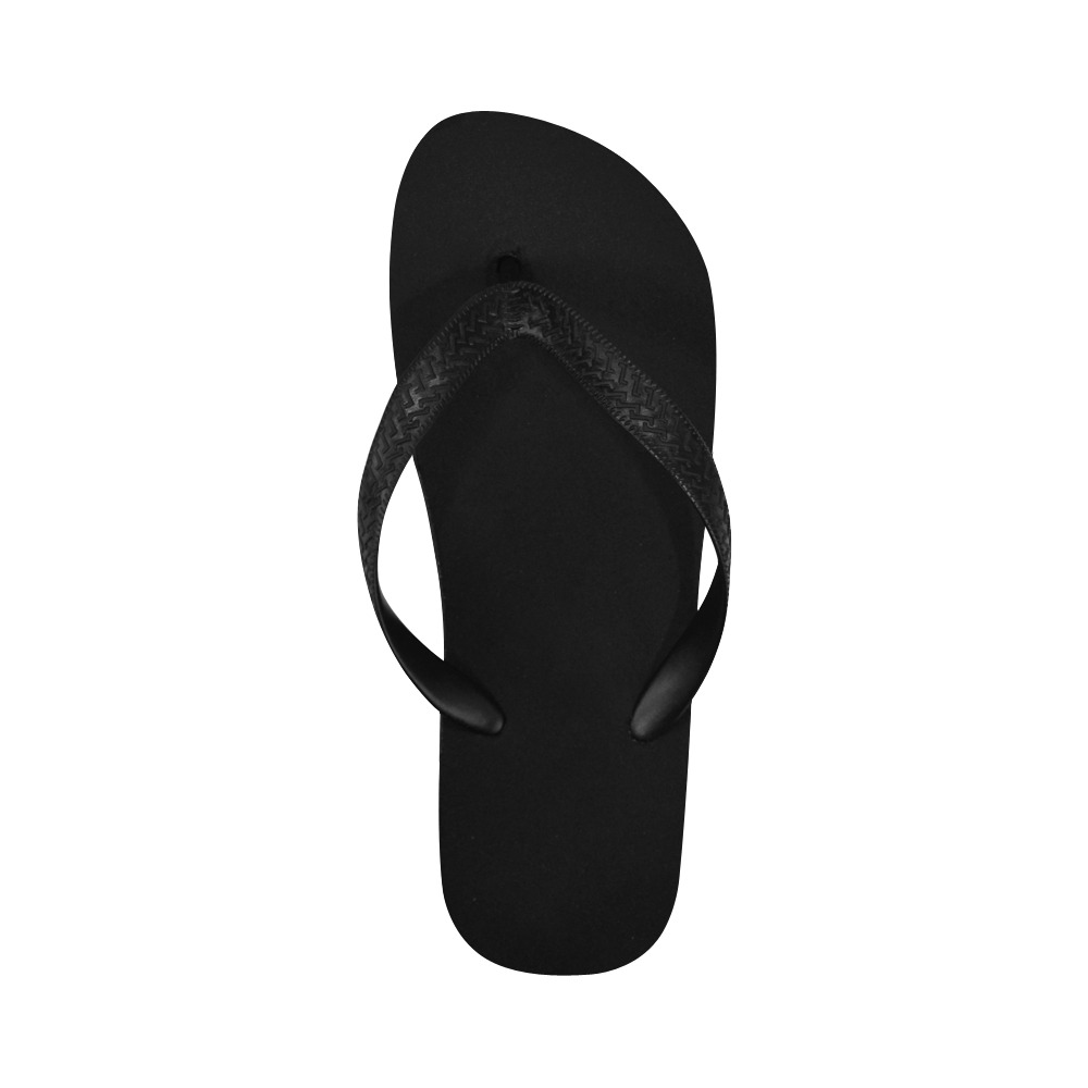 Black Feet Flip Flops for Men/Women (Model 040)