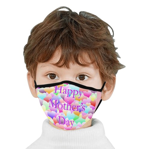 Mother's Day Hearts Light Mouth Mask