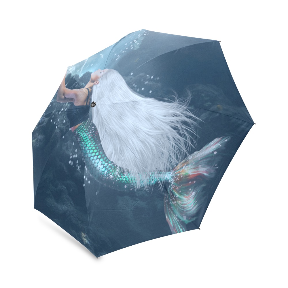 Ô Mermaids Bearing Gifts Foldable Umbrella (Model U01)