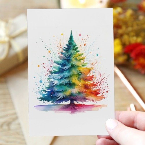 Watercolor Christmas Tree v3