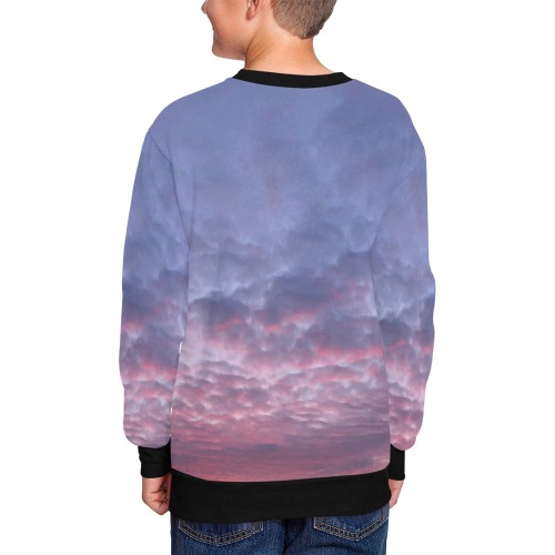 Morning Purple Sunrise Collection Kids' All Over Print Sweatshirt (Model H37)
