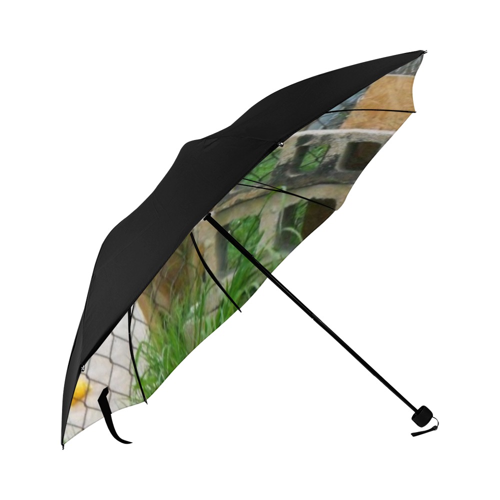 A Smiling Dog Anti-UV Foldable Umbrella (Underside Printing) (U07)