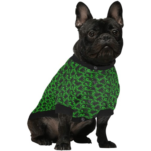 green swirl Pet Dog Round Neck Shirt