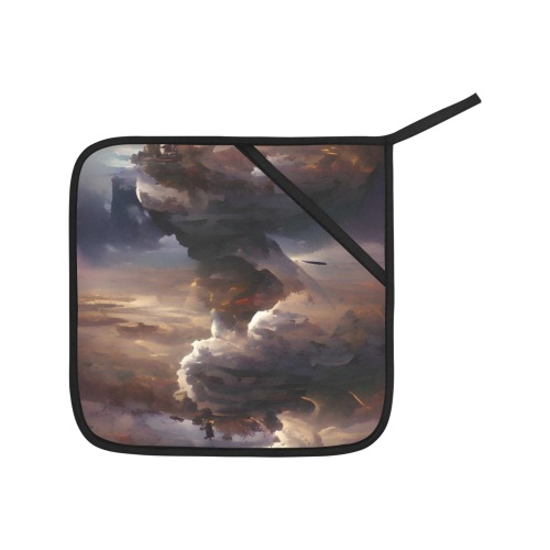 storm_clouds_TradingCard Oven Mitt & Pot Holder