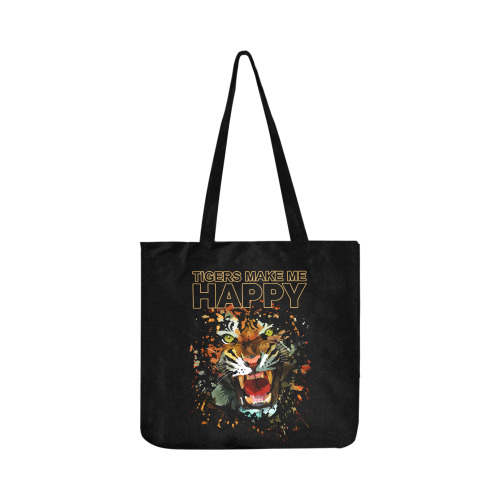 Tigers Make Me Happy Reusable Shopping Bag Model 1660 (Two sides)