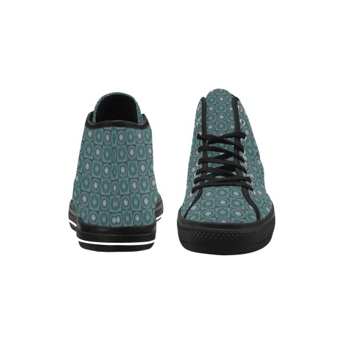 The Persian's gyrate psychedelic eyes' mandala pattern Vancouver H Men's Canvas Shoes (1013-1)
