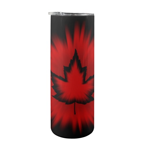 New Canada Tumbler 20oz Tall Skinny Tumbler with Lid and Straw