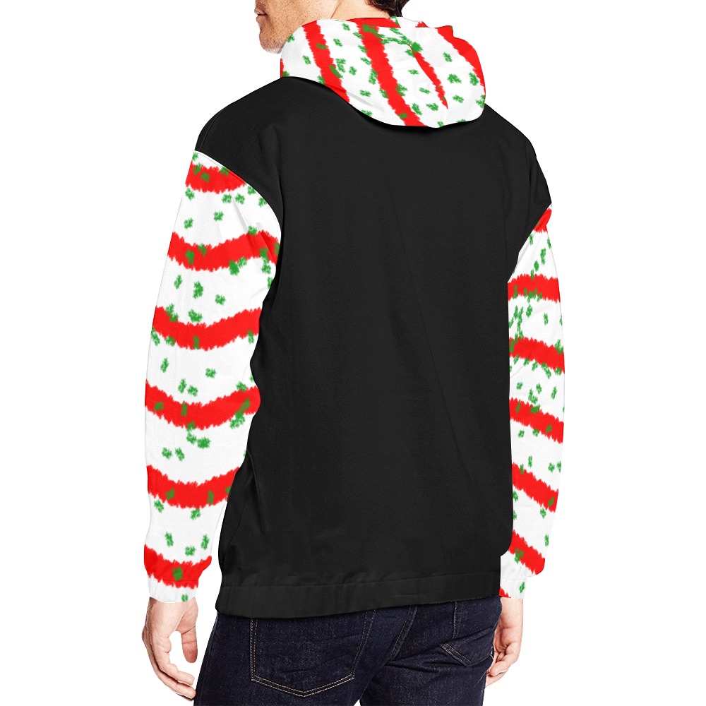 Christmas Tree Design All Over Print Hoodie for Men (USA Size) (Model H13)