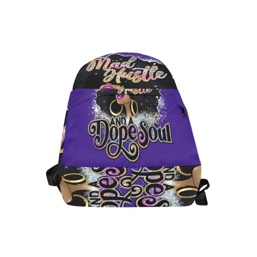 madhustledopesoul purple back pack Unisex Classic Backpack (Model 1673)