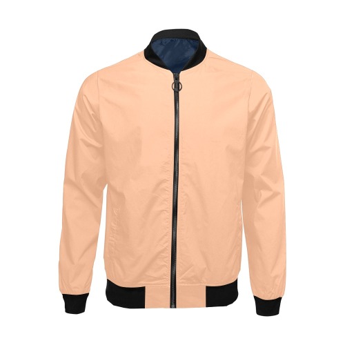 Peach Fuzz 2024 All Over Print Bomber Jacket for Men (Model H19)