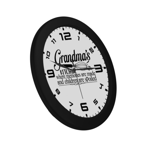 Grandmas kitchen where memories are made and children are spoiled Circular Plastic Wall clock