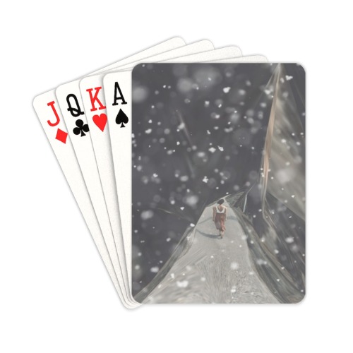 one way ticket Playing Cards 2.5"x3.5"