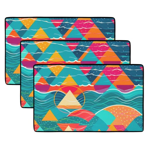 Abstract Mountains and River