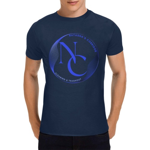 Natasha’s Corridor Cleaning Blue Men's T-Shirt in USA Size (Front Printing Only)