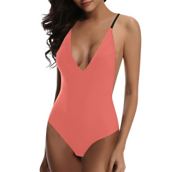 ELEGANCIA Sexy Lacing Backless One-Piece Swimsuit (Model S10)