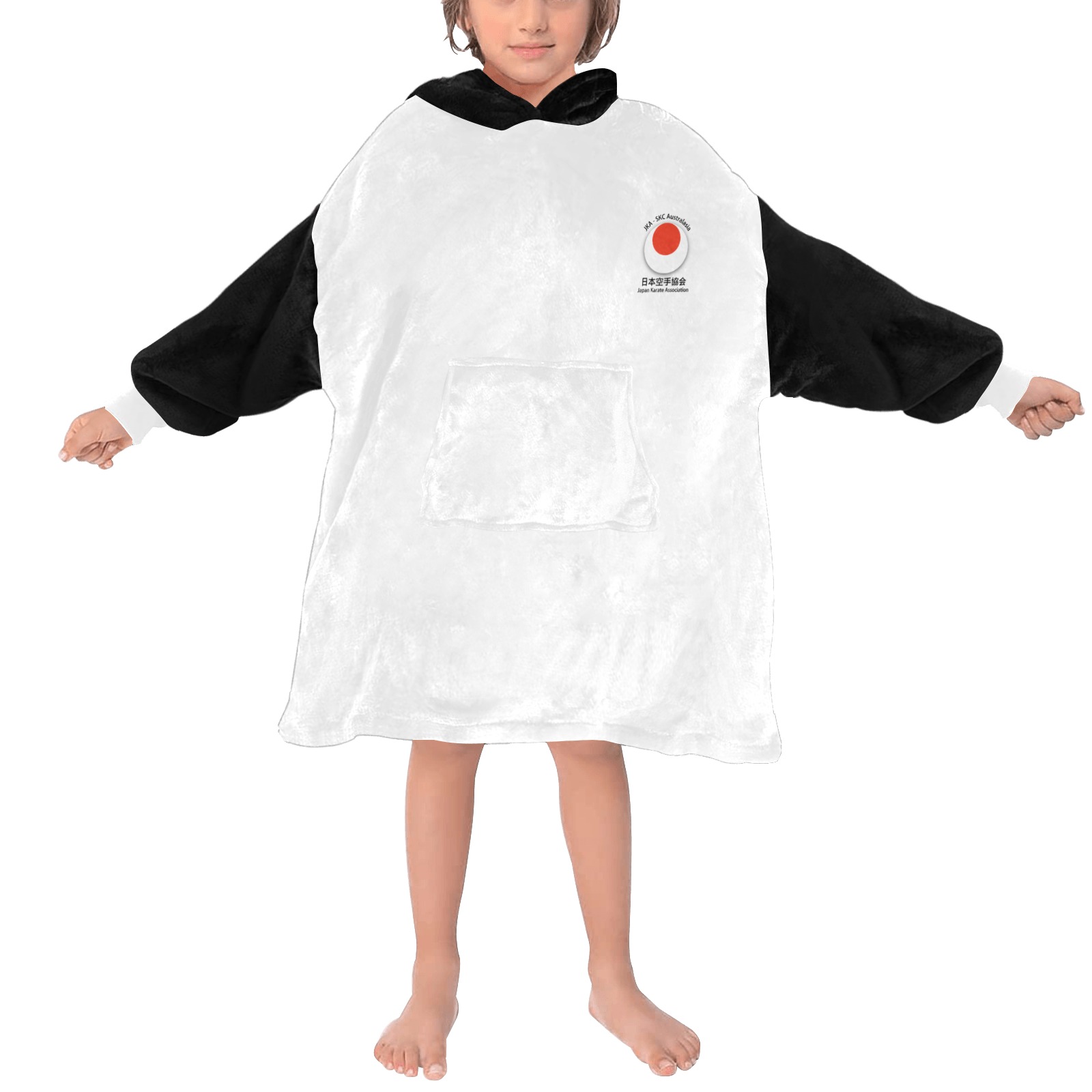 CHK WHITE Blanket Hoodie for Kids