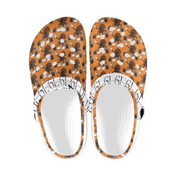 LG Orange Custom Print Foam Clogs for Adults