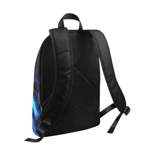 Blue reptile eye Fabric Backpack for Adult (Model 1659)