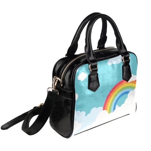 rainbow cloud Shoulder Handbag (Model 1634)