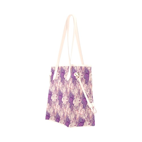 Fashionable floral Clover Canvas Tote Bag (Model 1661)