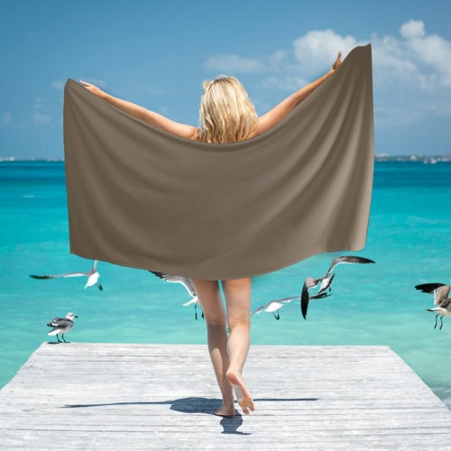 chocolate Beach Towel 31"x71"(NEW)