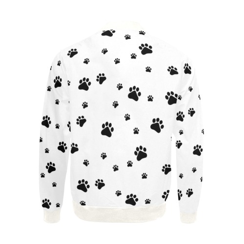 Puppy Paws White by Fetishworld All Over Print Bomber Jacket for Men (Model H31)