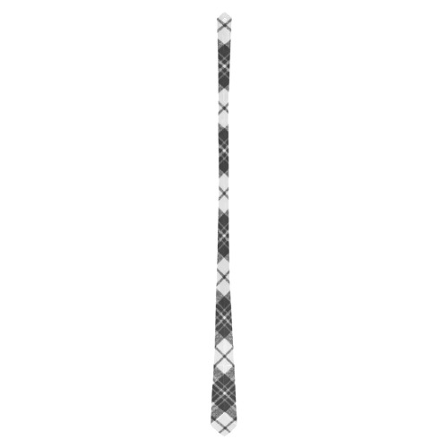 Tartan black white pattern holidays Christmas xmas elegant lines geometric cool fun classic elegance Classic Necktie (Two Sides)
