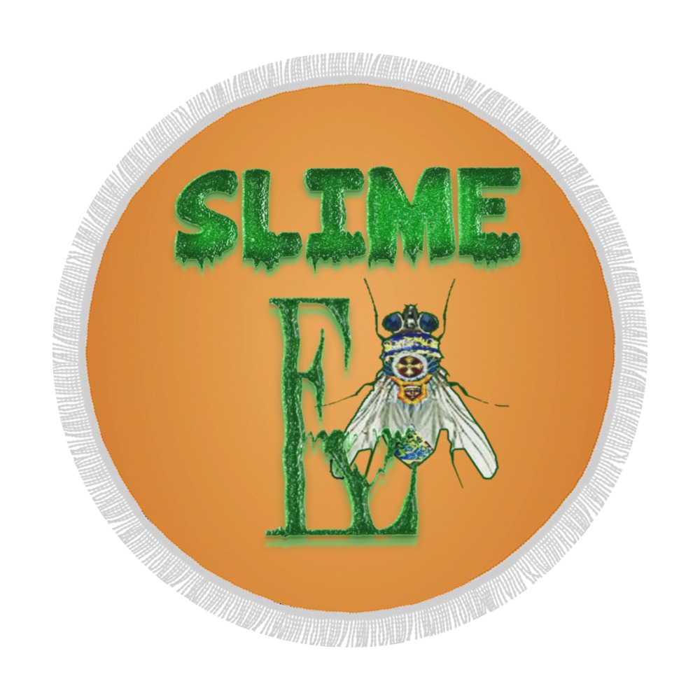 Slime Collectable Fly Circular Beach Shawl 59"x 59"
