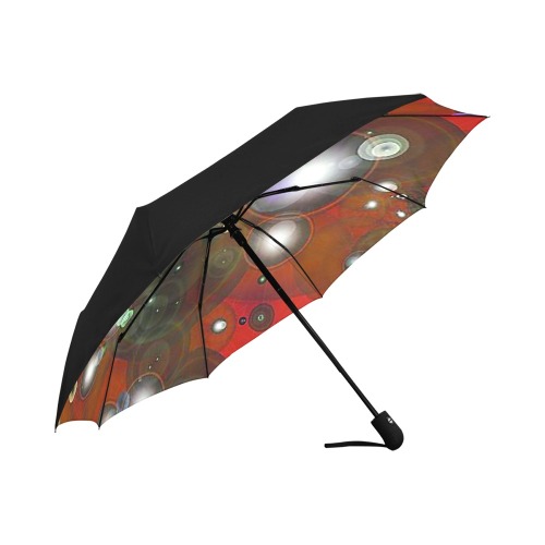 red bubble 2 Anti-UV Auto-Foldable Umbrella (Underside Printing) (U06)