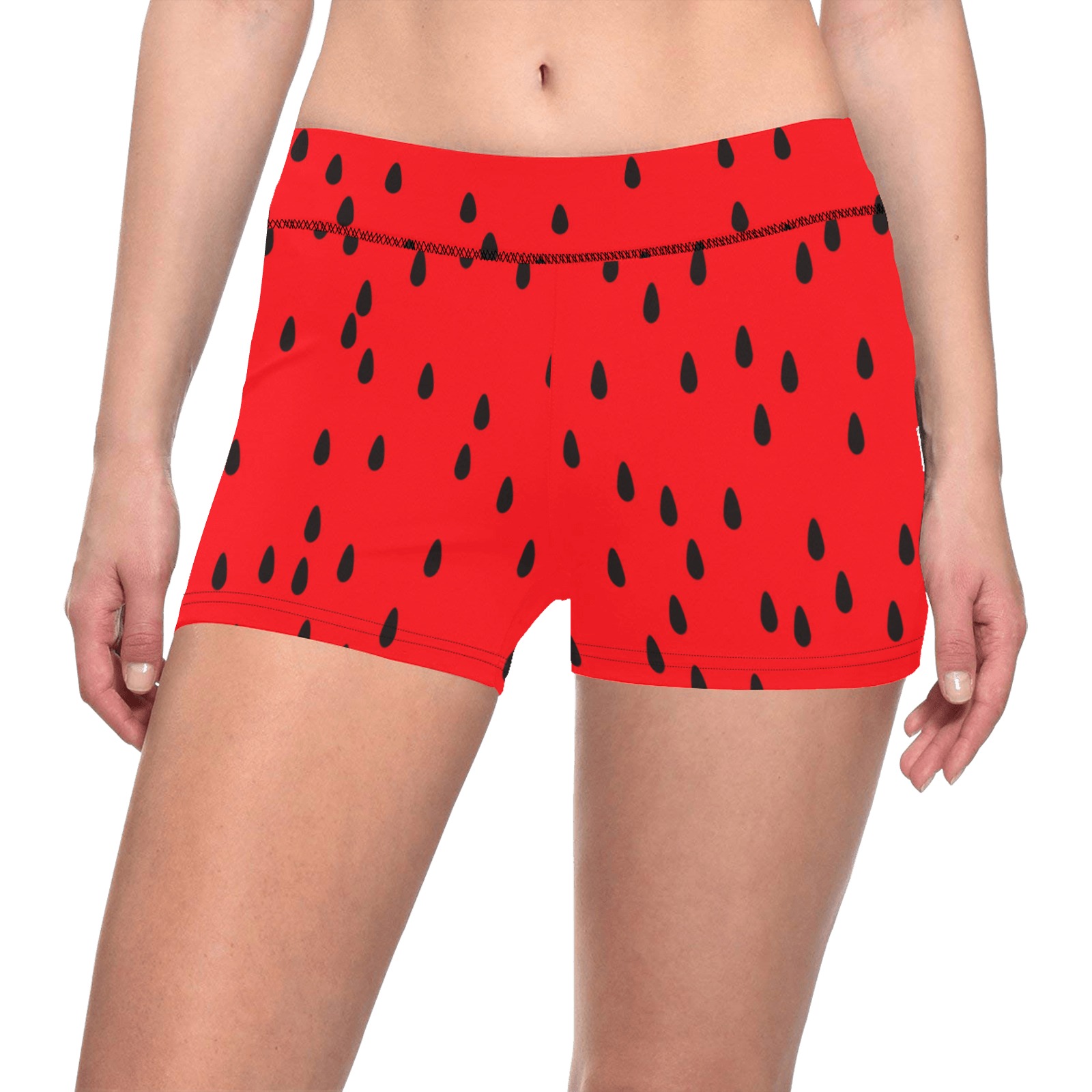 Watermelon Women's All Over Print Short Leggings (Model L28)