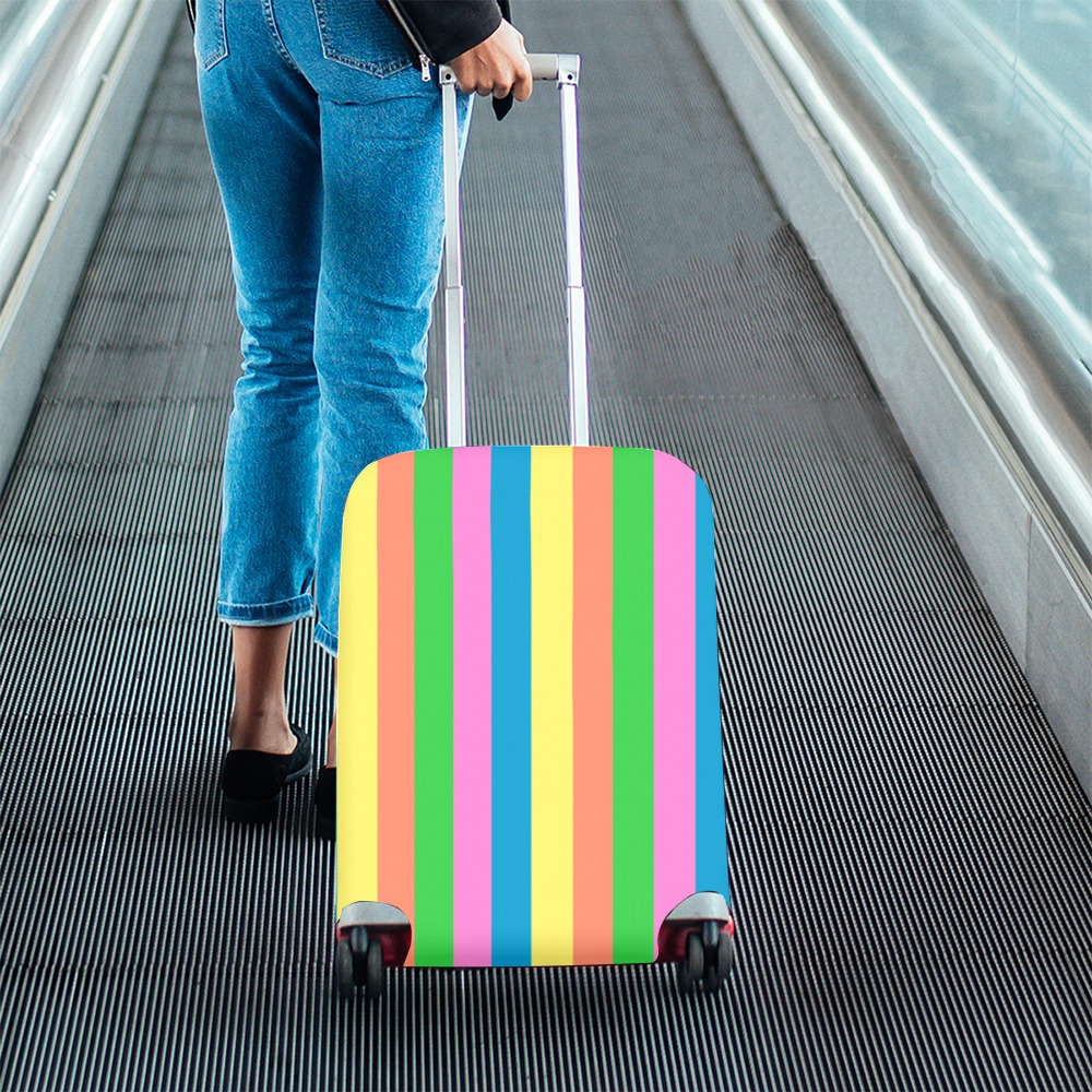 pastel multicoloured Luggage Cover/Small 18"-21"