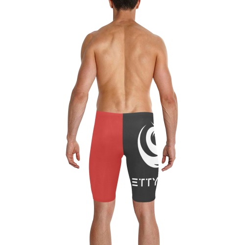 2 Toned Swim trunks Men's Knee Length Swimming Trunks (Model L58)