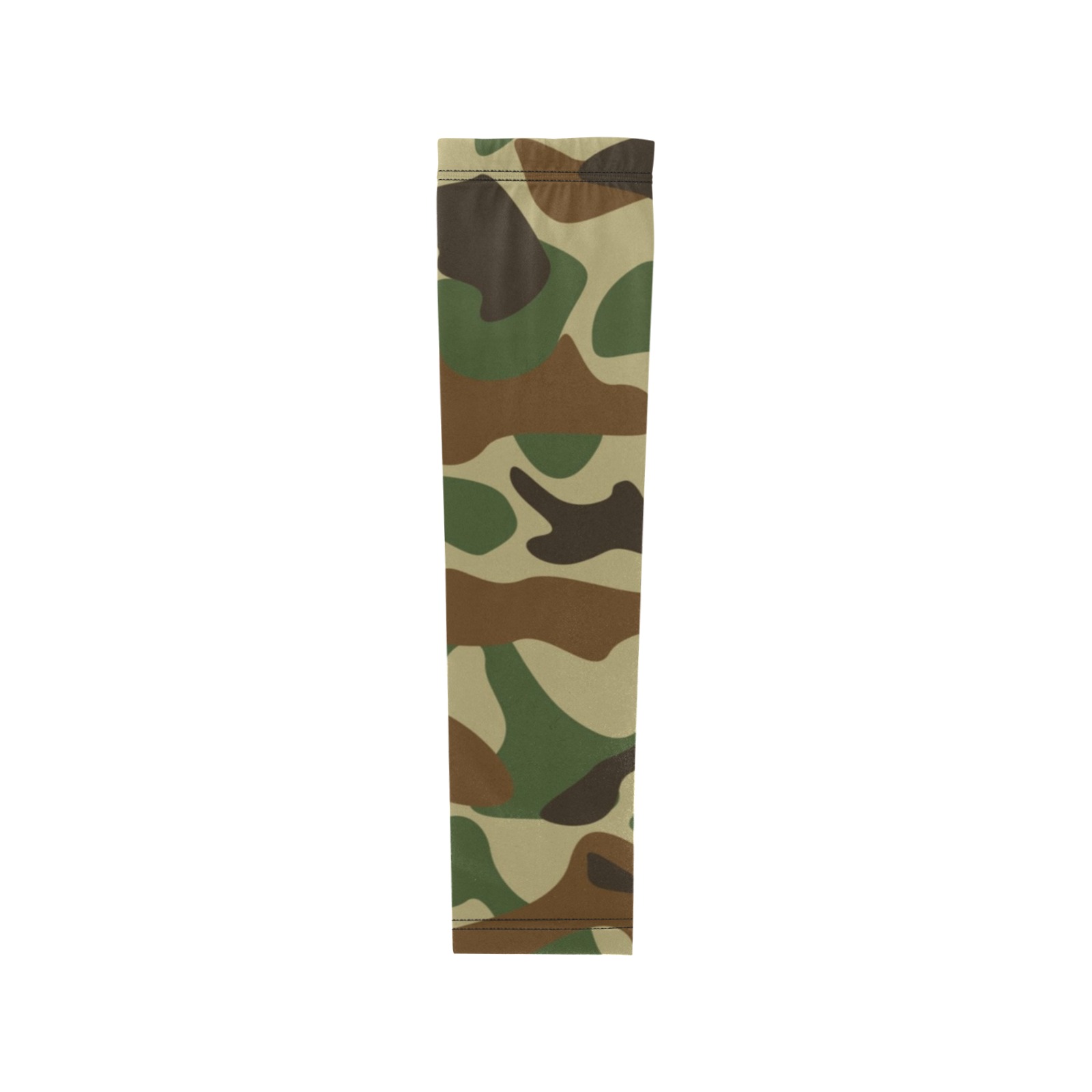 Green Camo Print Arm Sleeves (Set of Two)