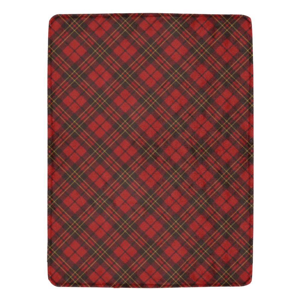 Red tartan plaid winter Christmas pattern holidays Ultra-Soft Micro Fleece Blanket 60"x80"