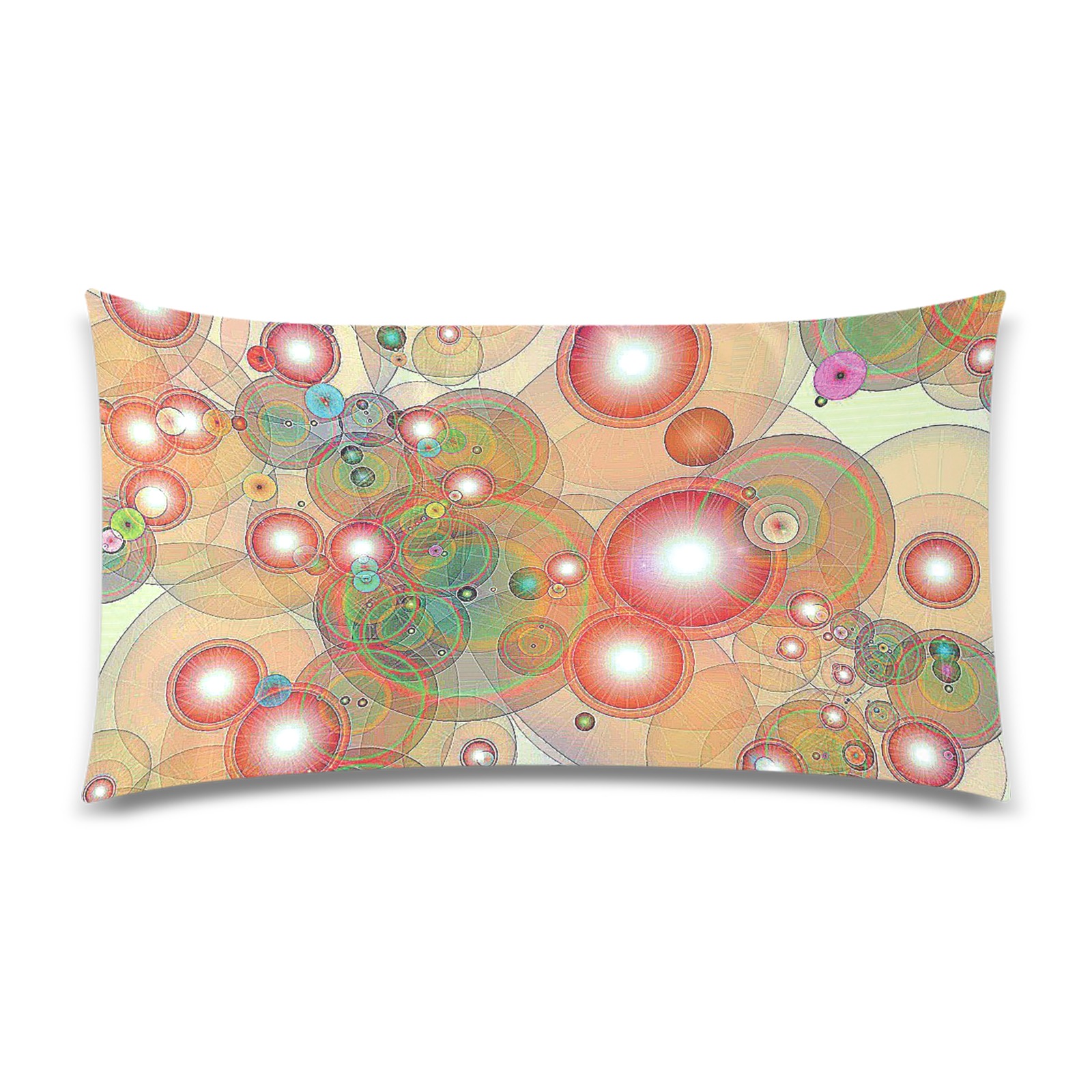 pastel bubbles Rectangle Pillow Case 20"x36"(Twin Sides)