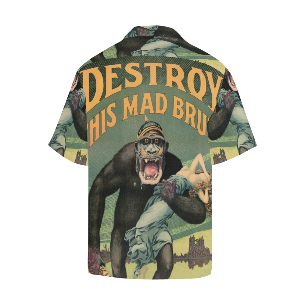 Mad Brut Poster Hawaiian Shirt with Merged Design (Model T58)