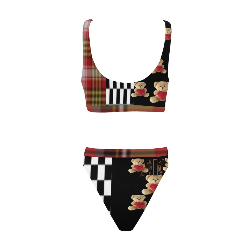 MountClaire Sport Top & High-Waisted Bikini Swimsuit (Model S07)