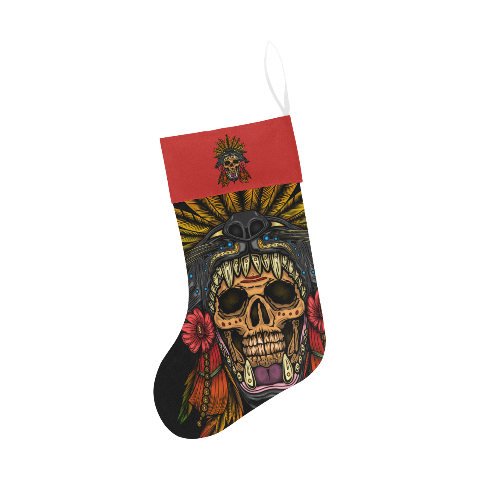 Aztec Warrior Christmas Stocking