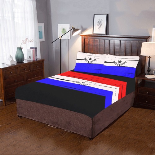 #170 bed set JAXS N CROWN B386FA0A-DD2B-4A38-ACE6-BAC85530D713 3-Piece Bedding Set