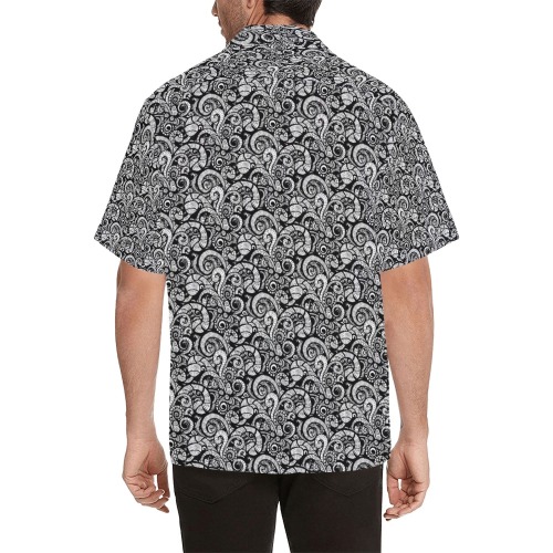 Let Your Spirit Wander Black Hawaiian Shirt (Model T58)