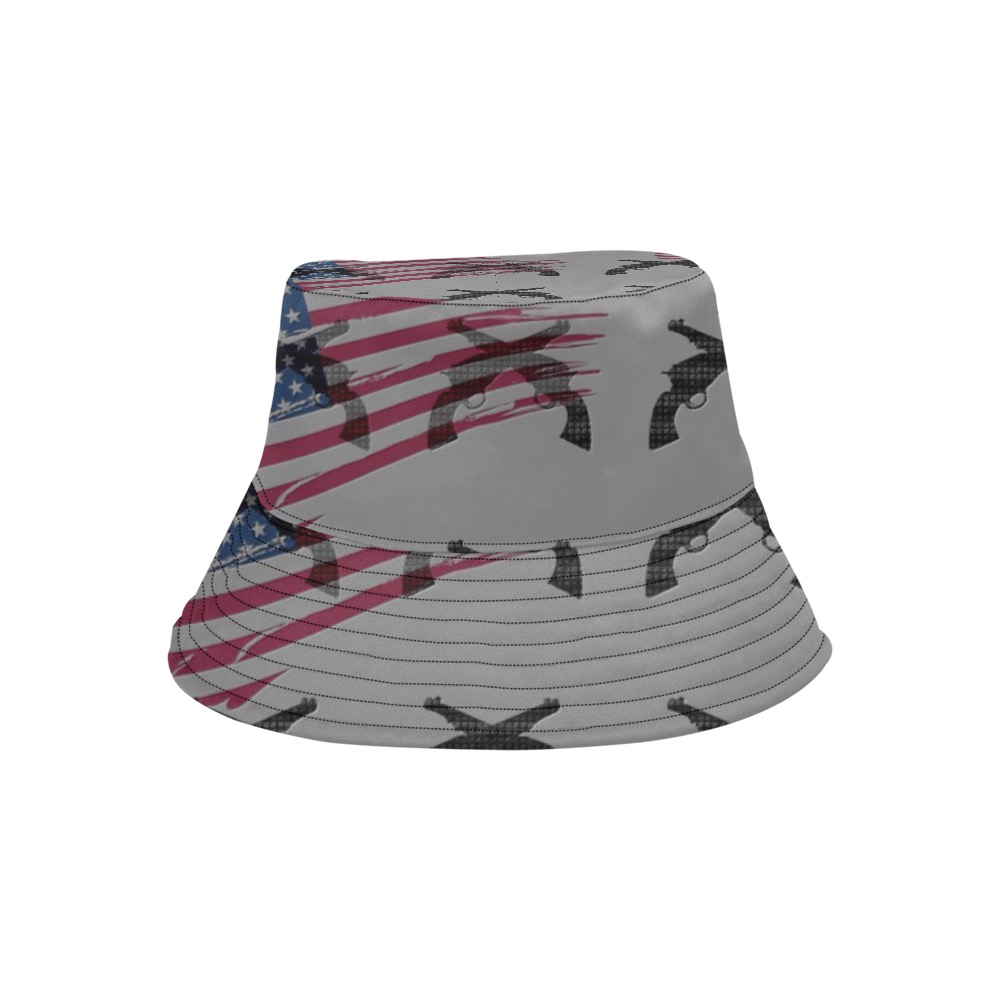 Bucket hat American theme print All Over Print Bucket Hat for Men