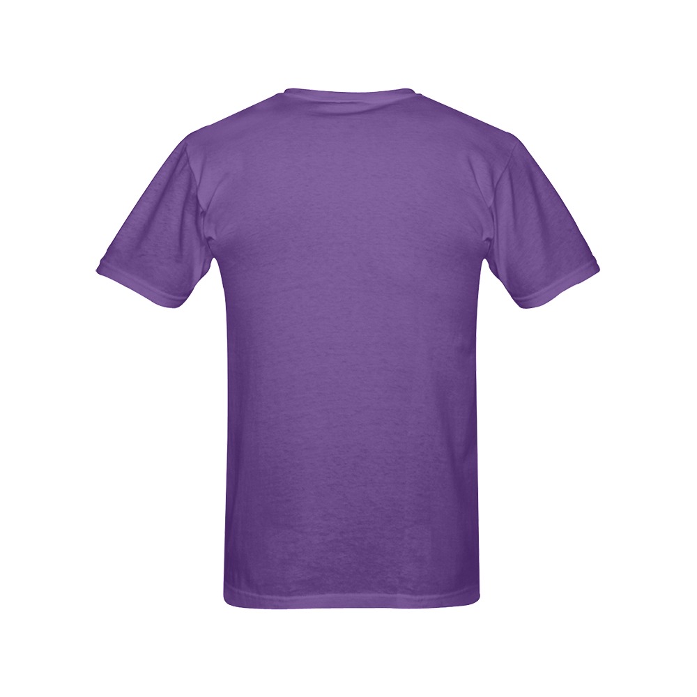 READY T-shirt PURPLE MEN Men's T-Shirt in USA Size (Front Printing Only)