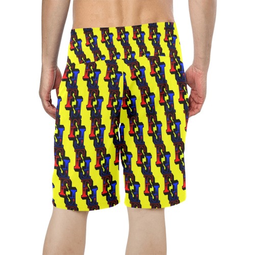 The Fy Men's All Over Print Board Shorts (Model L16)