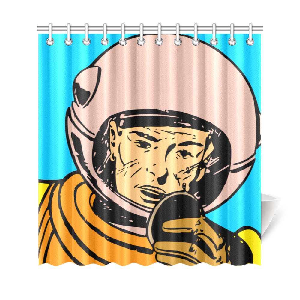 astronaut Shower Curtain 69"x72"