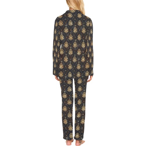 Royal Pattern by Nico Bielow Women's Long Pajama Set