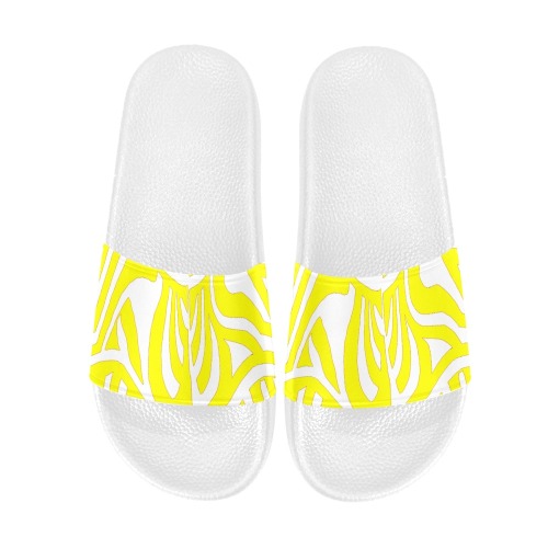 aaa yellow w Men's Slide Sandals (Model 057)