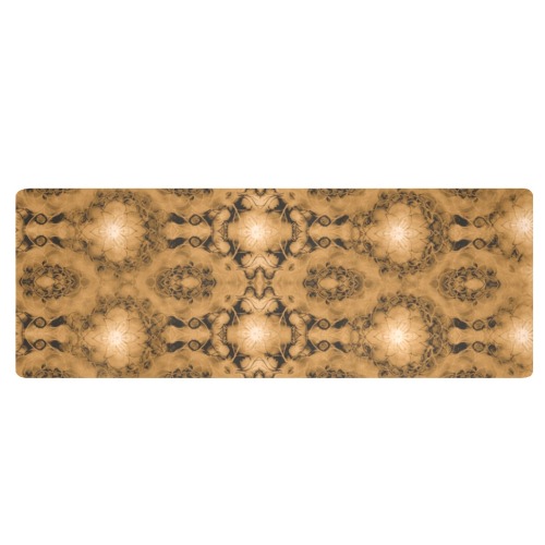 Nidhi decembre 2014-pattern 7-44x55 inches-brown Kitchen Mat 48"x17"