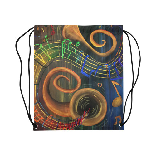 The ART of Music Large Drawstring Bag Model 1604 (Twin Sides)  16.5"(W) * 19.3"(H)