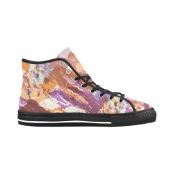 Camo mountains modern C27 Vancouver H Women's Canvas Shoes (1013-1)